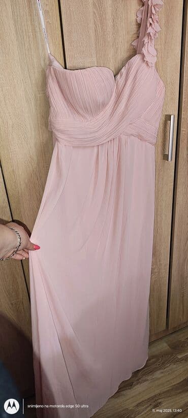svecane pantalone i tunike: XL (EU 42), color - Pink, Evening, With the straps — 1