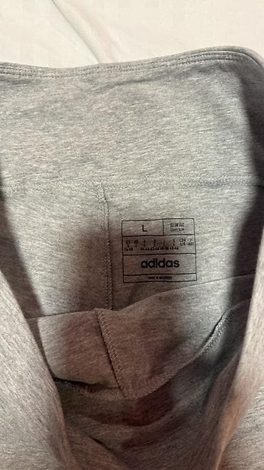 pantalone helanke duzina cm: Adidas ženske helanke – siva boja - Model: Slim Fit - Veličina: L — 3