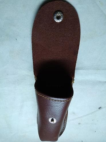 drzac za barjak: Futrola za kais 13x5 cm., vetacka koza,polovno — 2