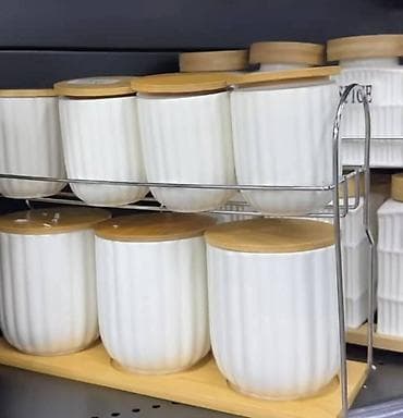 unicata kitchen: Keramičke kuhinjske tegle sa bambus poklopcima – setovi za — 1