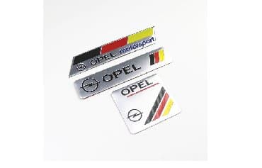 auto presvlake: Samolepljiva metalna pločica - OPEL MOTORSPORT Samolepljiva metalna — 5