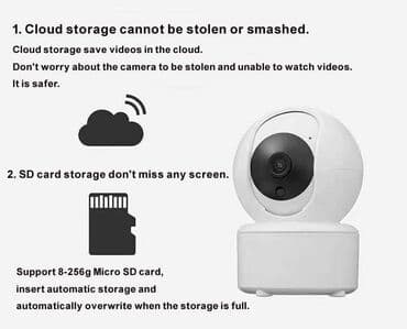 jortan ipc 360: 3300din HD WiFi pametna kamera 360° 3MP noćno gledanje bebi — 1