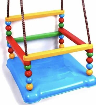 plasticne klackalice za decu: Klasicna plasticna decija ljuljaska Visokokvalitetna plastika, ojacan — 1