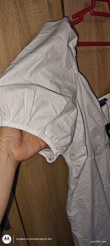 svecane pantalone i tunike: 9Fashion Woman 6XL (EU 52), bоја - Bela, Oversize, Kratkih rukava — 4