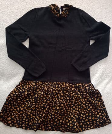 svecane bele haljine: H&M, Midi, Long sleeve, 134-140 — 1