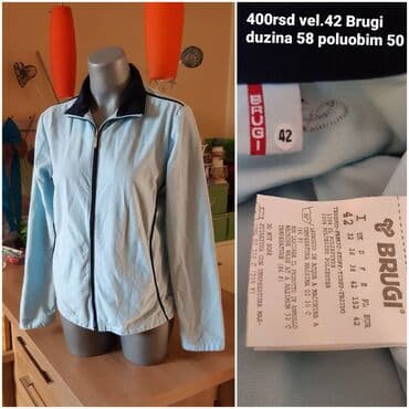 cipkasti donji ves prodaja: Brugi ženska jakna sa rajsferšlusom - Veličina: 42 - Dužina: 58 cm - — 1