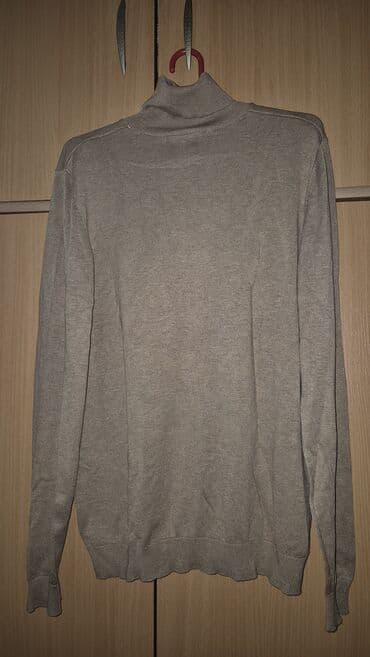 braon muski dzemper: L, Drugi tip, Jednobojni — 2