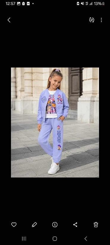nike odeca za bebe: Huntrix trodelna trenerka jesen '26 - lila Rumi, Huntrix i K Pop — 1