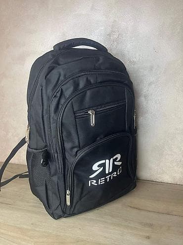 bagi rucni rad: Crni višefunkcionalni ranac sa više brendiranih varijanti na prednjem — 2