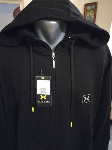 pantalone za punije: Novi muski pamucni duks sa kapuljacom u velikom broju No Copy 6XL — 2