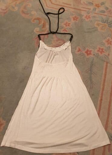 srebrna ogrlica sa krsticem: M (EU 38), color - White, Cocktail, With the straps — 5