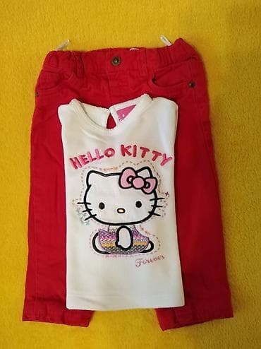 C&A, Komplet: Majica, Haljina, 80