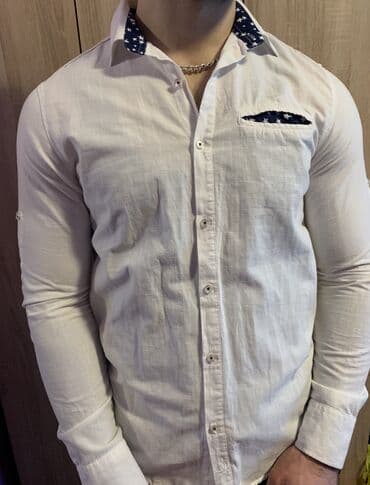 metro obuca muska: Armani Jeans-Original muska kosulja-bela boja-Slim Fit — 2