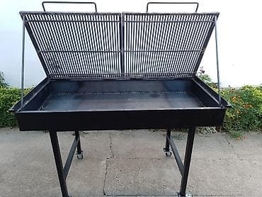 kofer alata: Veliki roštilj na točkićima sa rešetkom od čelika - Tip: roštilj na — 5