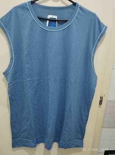 sorc dsquared nov: Muška atletska majica bez rukava – 4XL - Boja: plava sa svetlijim — 1