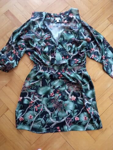 Haljine: H&M L (EU 40), bоја - Šareno, Oversize, Dugih rukava
