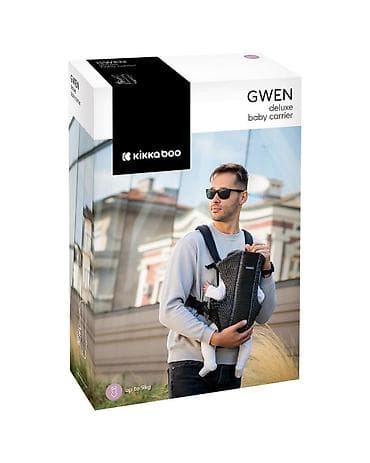 jeftini bodici za bebe: KikkaBoo Kengur nosiljka Gwen Fly Knit – grey (Šifra: KKB1) — 3