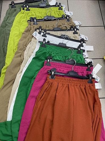 siroke pantalone na pruge: Ženske široke pantalone sa elastičnim pojasom — 2