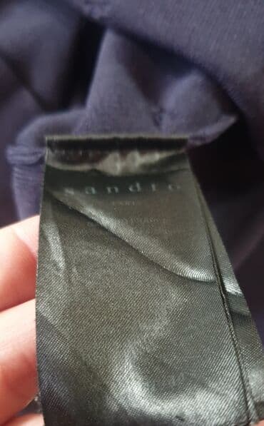 хаљине за пуније даме: SANDRO Paris polo knit haljina. Teget boje, polo model sa kragnicom i — 5