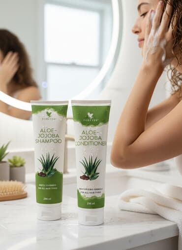 aplikator za ulje za kosu: Forever set za negu kose: Aloe-Jojoba Shampoo + Aloe-Jojoba — 1