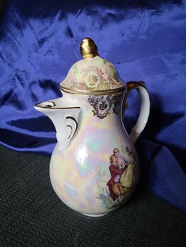 mala jelka: Bokal 1918g + Oscar Shaller Bavaria porcelan. Bokal je nov,pozlata — 6