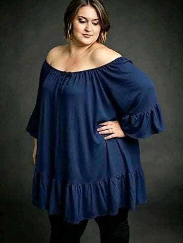 ocilo: Tunika sa otkrivenim ramenima (plus size). - Kroj: širok,lepršav — 6