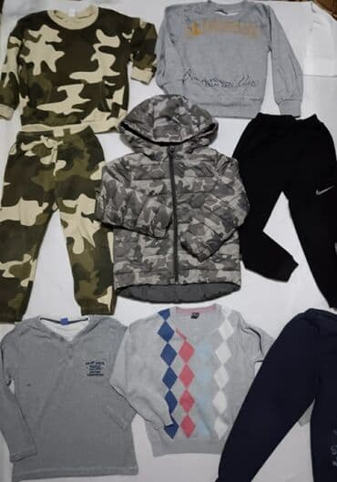 majice dugih rukava za devojcice: Odličan paket za dečaka uz Benetton jaknu 4 god Nova jakna orig — 5