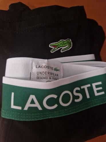 Čarape i donji veš: Gaće, XL (EU 54), Lacoste, bоја - Crna, Pamuk