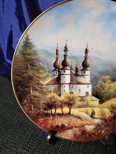klesta za ringlice: Tanjir nov za na zid rucno oslikan Jan Lojpena 94god. Tanjir za na — 3