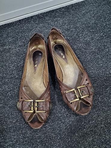 Salonke na malu stiklu braon boje, broj 37, kozne, nosene, mekane na lalafo.rs Salonke na malu stiklu braon boje, broj 37, kozne, nosene, mekane