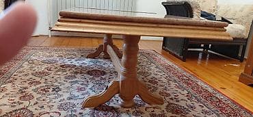 polovne kozne garniture: Mermerni sto za dnevnu sobu - Gornja ploča: prirodni mermer u toplim — 4