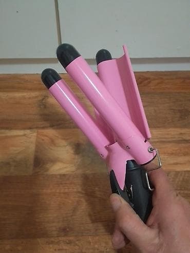 aparat za mini krofnice: Figaro-Trostruki uvijac za talasastu kosu je potpuno ispravan, u — 6