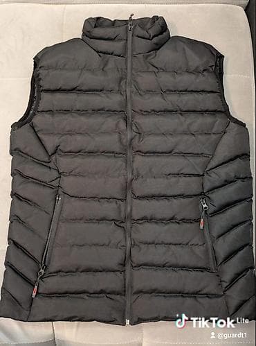 Coats and trench coats: Muški prsluci. S-XXL - Boje: tamno maslinasta i crna - Zatvaranje — 5