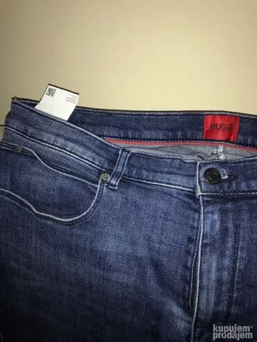 Donji delovi trenerke: Original Hugo Boss farmerice 36 RED LINE ( crveni Boss ) 95% cotton 5% — 3