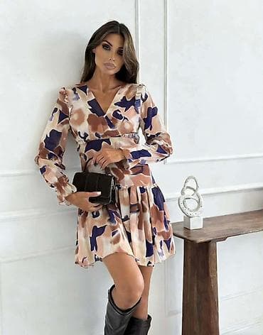 eudora mini: Ženske mini haljine s printom – romantičan kroj - Model: lagana mini — 1