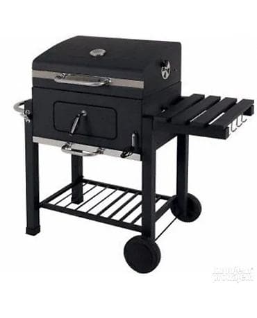 plasticne police: Roštilj na ćumur sa poklopcem i termometrom - Tip: vrtni roštilj na — 1