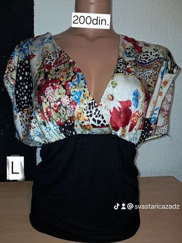 Women's Clothing: Ženske majice – više modela - Model 1 (S): bela gornja zona, ispod — 15