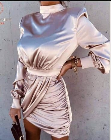 kratka satenska haljina: Haljine saten 2500 — 1