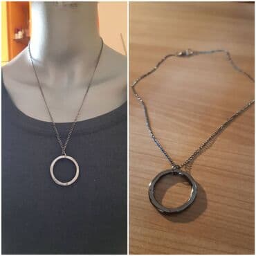 kutija za nakit za devojcice: Puno modela duzih lancica 600 dinara i ogrlica cene na slici. Hand — 4