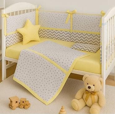 otkup polovnih stvari: Bebi posteljina 5400 din Ogradica 60x120x60cm Carsav 150x110cm — 2