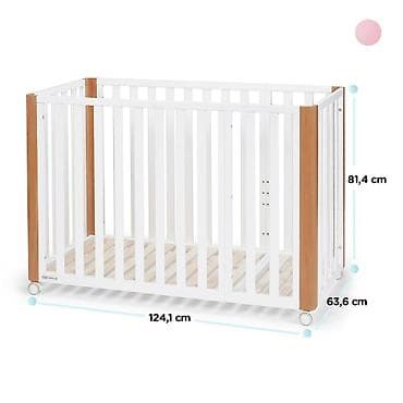 pomoćni krevet: KINDERKRAFT KOYA White – drveni krevetac 4 u 1 sa dušekom Šifra — 6