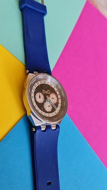 ženski rucni satovi: D&G muški ručni sat sa plavim silikonskim kaišem i kućištem u — 4