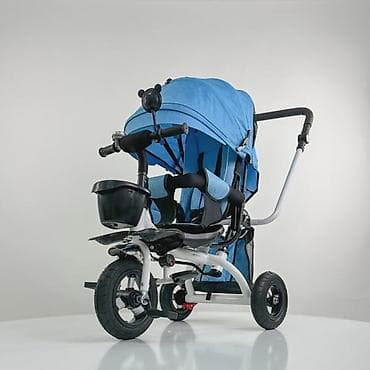 Dečiji tricikl sa rukohvatom za guranje i tendom - Multifunkcionalni