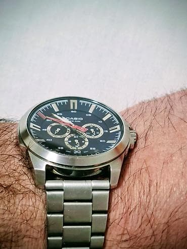 Muška obuća: Casio analogni muški ručni sat sa čeličnom narukvicom - Kućište i — 2