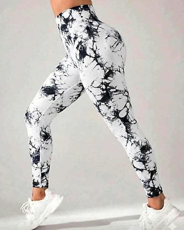 torba za hranu: Ženske sportske helanke – tie-dye dezen 2 komada 1,500 dinara - Visok — 4