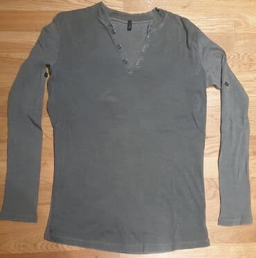 replay majice sa kragnom: Sweatshirt, L (EU 52), M (EU 50), Benetton, color - Grey — 1