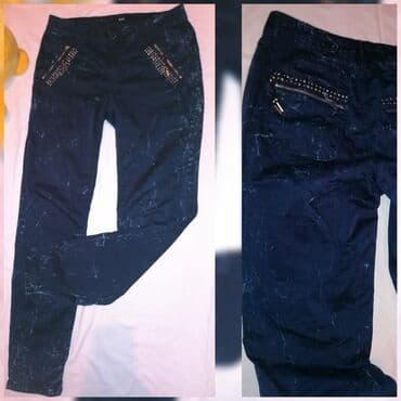 džeparice pantalone: NOVE BAGGY PANTALONE 42 Struk 42cm Bokovi 54cm Butine 28cm Dubina — 4