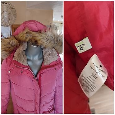 led parka: Tom Tailor ženska zimska jakna, ružičasta. - Model: duga, prošivena — 3