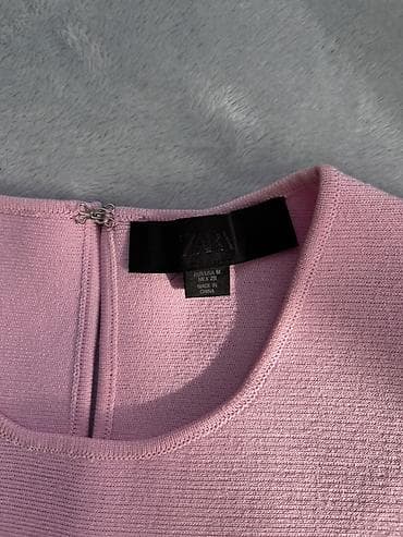 zara dzemper type 0: ZARA ženska bluzica bez rukava u nežno roze boji. Model sa okruglim — 2