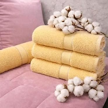 bele komode: Set peškira za kupatilo – 100% pamuk - Materijal: čist, mekani — 9